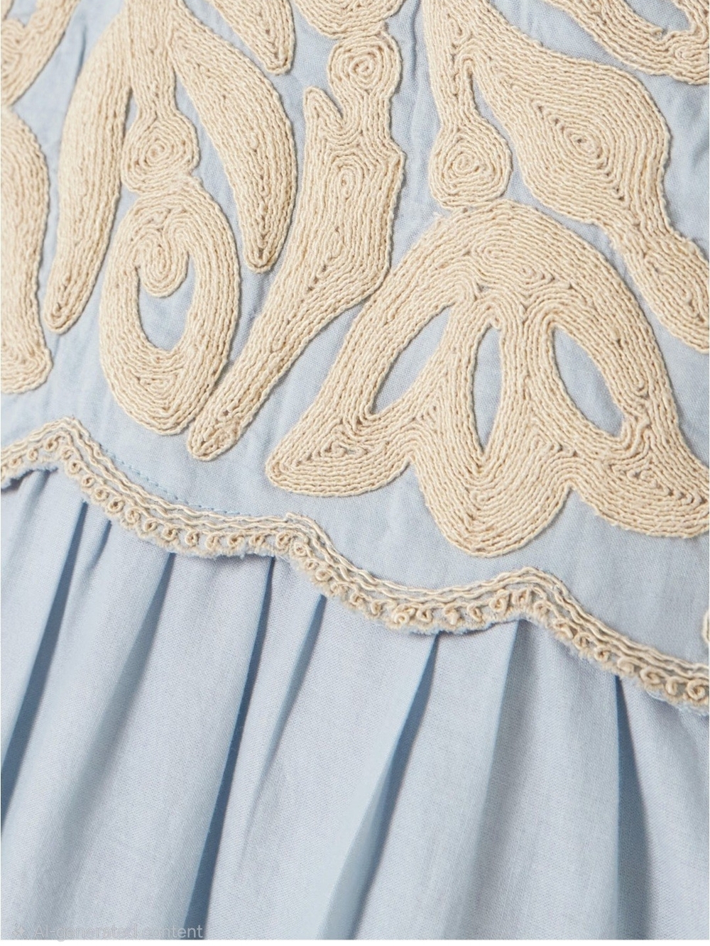 SEA Alexandra Scalloped Maxi Dress- SZ S - Picture 5 of 5